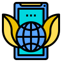 external ecology-mobile-network-phatplus-lineal-color-phatplus icon