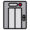 external elevator-hotel-and-travel-phatplus-lineal-color-phatplus icon