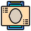 external face-scan-mobile-network-phatplus-lineal-color-phatplus icon