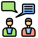 external feedback-comunication-phatplus-lineal-color-phatplus icon