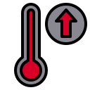 external high-temperature-weather-phatplus-lineal-color-phatplus icon