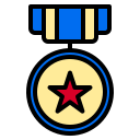 external medal-award-phatplus-lineal-color-phatplus icon