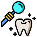 external mouth-mirror-odontologist-phatplus-lineal-color-phatplus icon