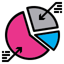 external pie-chart-charts-diagrams-phatplus-lineal-color-phatplus icon