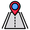 external road-map-phatplus-lineal-color-phatplus icon