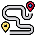 external route-map-phatplus-lineal-color-phatplus icon