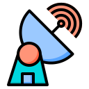 external satellite-comunication-phatplus-lineal-color-phatplus icon