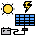 external solar-panel-smart-home-phatplus-lineal-color-phatplus icon