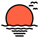 external sunset-weather-phatplus-lineal-color-phatplus icon