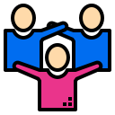 external team-creative-process-phatplus-lineal-color-phatplus icon