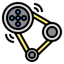 external transmission-motor-car-phatplus-lineal-color-phatplus icon