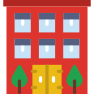 external apartment-buildings-prettycons-flat-prettycons icon