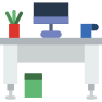 external desk-office-prettycons-flat-prettycons icon