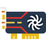 external graphics-card-crypto-and-currency-prettycons-flat-prettycons-1 icon