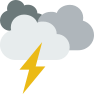 external thunder-weather-prettycons-flat-prettycons icon