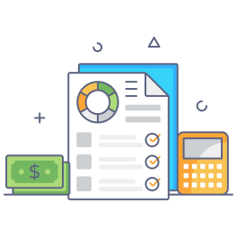 external Report-financial-management-smashingstocks-filled-outline-smashing-stocks-3 icon