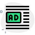 external ads-at-middle-left-side-line-in-various-article-published-online-advertising-green-tal-revivo icon