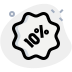 external clothing-store-discount-offer-of-about-ten-percent-badges-green-tal-revivo icon