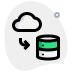 external cloud-connected-worldwide-access-database-backup-center-database-green-tal-revivo icon