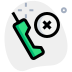 external discontinued-phone-with-no-connectivity-logotype-layout-phone-green-tal-revivo icon