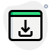 external download-button-on-web-browser-isolated-on-a-white-background-upload-green-tal-revivo icon