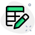 external edit-spread-sheet-table-drop-down-menu-document-pencil-selection-table-green-tal-revivo icon