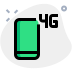 external fourth-generation-cellular-connectivity-network-facility-on-phone-action-green-tal-revivo icon