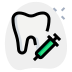 external local-anesthesia-for-tooth-removal-isolated-on-a-white-background-dentistry-green-tal-revivo icon