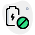 external no-power-or-battery-banned-indication-logotype-battery-green-tal-revivo icon