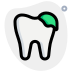 external tooth-decay-repair-from-a-dentistry-isolated-on-a-white-background-dentistry-green-tal-revivo icon