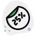 external twenty-five-percent-discount-at-retail-store-during-holiday-season-badges-green-tal-revivo icon