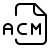 external the-acm-file-extension-is-a-file-format-associated-to-audio-compression-manager-audio-light-tal-revivo icon