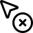 external delete-selection-cursor-point-and-deselect-indicator-selection-regular-tal-revivo icon