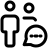 external multiple-users-chatting-on-messenger-application-function-layout-fullmultiple-regular-tal-revivo icon