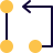 external algorithm-diagram-from-one-node-to-another-node-pathway-development-solid-tal-revivo icon