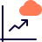 external line-chart-infographics-on-the-cloud-network-cloud-solid-tal-revivo icon