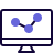 external pc-software-with-point-line-diagram-graph-plot-company-solid-tal-revivo icon