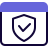 external web-browser-checkmark-with-protection-guard-online-security-solid-tal-revivo icon