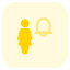 external alarm-for-the-businesswoman-get-alert-on-online-messenger-fullsinglewoman-tritone-tal-revivo icon