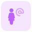 external businesswoman-using-company-email-address-for-work-fullsinglewoman-tritone-tal-revivo icon