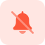 external disable-sound-on-portable-devices-with-bell-logotype-strikethrough-obliquely-date-tritone-tal-revivo icon