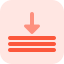 external download-bar-with-arrow-pointing-downwards-layout-upload-tritone-tal-revivo icon