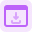 external download-button-on-web-browser-isolated-on-a-white-background-upload-tritone-tal-revivo icon