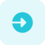 external enter-direction-arrow-towards-rightward-orientation-pointer-login-tritone-tal-revivo icon