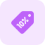 external flat-discount-rate-of-about-ten-percent-at-e-commerce-store-badges-tritone-tal-revivo icon