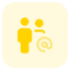 external people-standing-in-a-group-sharing-email-address-fullmultiple-tritone-tal-revivo icon