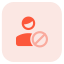 external user-blocked-on-a-social-media-platform-classic-tritone-tal-revivo icon