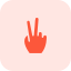 external victory-or-peace-with-two-finger-hand-gesture-votes-tritone-tal-revivo icon