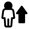 external population-increase-and-decrease-tanah-basah-glyph-tanah-basah-4 icon