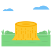 external Deforestation-nature-and-travel-vectorslab-flat-vectorslab icon